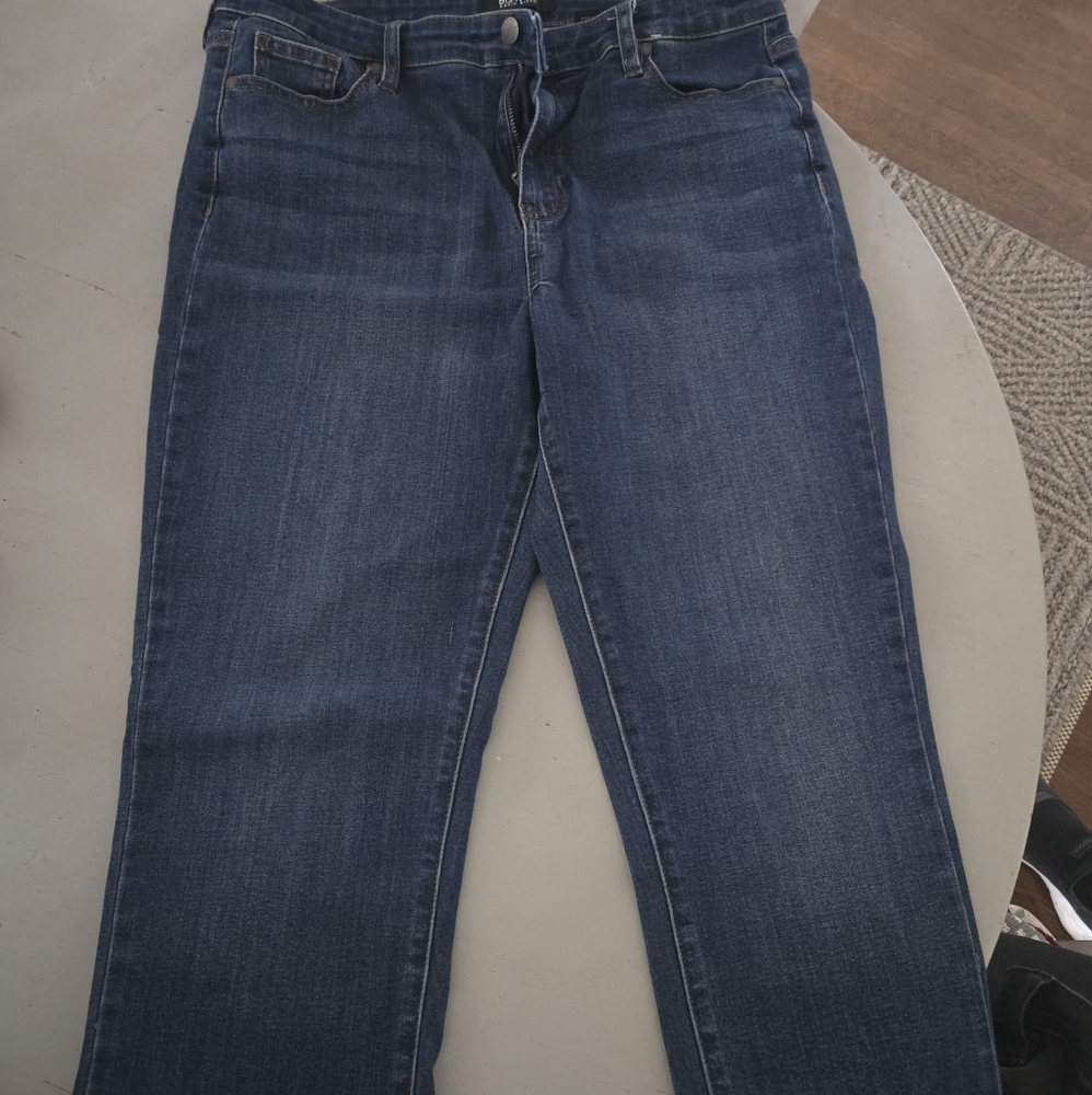 2 Pairs Of Buffalo Indigo And Black Hi Rise Mollie Straight Leg Jeans Size 10